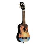 Kala UK-TROPDAY Ukadelic Tropical Day Soprano Ukulele w/ Tote Bag