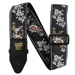 Ernie Ball P05362 Classic Jacquard Guitar / Bass Strap - White Blossom