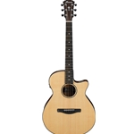 Ibanez AEG200LGS AEG Slim Body Acoustic Electric Guitar, Natural Low Gloss