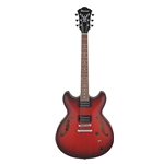 Ibanez AS53SRF Artcore Semi- Hollow Body Electric Guitar, Sunburst Red Flat