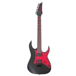 Ibanez GRG131DXBKF GIO Electric Guitar - Black Flat, Red Pickguard