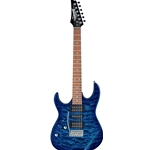 Ibanez GRX70QALTBB GRX Left-Handed Electric Guitar, Transparent Blue Burst