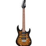 Ibanez GRX70QASB GRX Electric Guitar, Transparent Sunburst