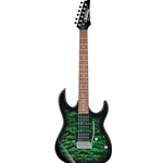 Ibanez GRX70QATEB GRX Electric Guitar - Transparent Emerald Burst