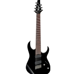 Ibanez RGMS7BK RG Multi Scale 7-String Electric Guitar, Black