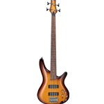 Ibanez SR370EFBBT SR Fretless Electric Bass Guitar , Brown Burst