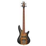Ibanez SR370ESBG SR Standard 4-String Electric Bass Guitar, Surreal Black Dual Fade Gloss