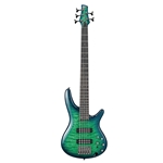 Ibanez SR405EQMSLG SR Standard 5-String Electric Bass Guitar, Surreal Blue Burst Gloss