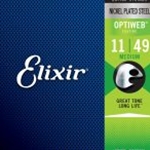 19102 Elixir® Strings Electric Guitar Strings with OPTIWEB® Coating, Medium (.011-.049)