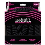 Ernie Ball P06044 Ultraflex 30' Coiled Instrument Cable - Black