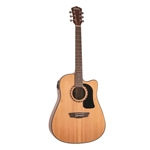 Washburn AD5CEPACK-A-U Dreadnought Cutaway Acoustic Electric Guitar Pack, Natural Gloss
