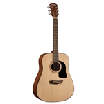 Washburn AD5K-A-U Dreadnought Acoustic Guitar w/ Hardshell Case, Natural