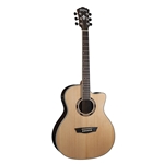 Washburn AG70CEK-A-U Grand Auditorium Cutaway A/E Guitar with Hardshell Case