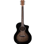 Washburn BTS9VCECH-D-U Bella Tono Studio Cutaway A/E Guitar-Charcoal Burst Gloss