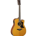 Yamaha A1MVN Acoustic Electric Dreadnought Guitar, Vintage Natural