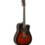Yamaha A3RTBS Acoustic Electric Dreadnought Guitar w/Hard Bag Tobacco Brown Sunburst