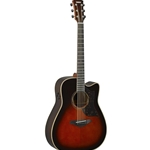 Yamaha A3RTBS Acoustic Electric Dreadnought Guitar, Tobacco Brown Sunburst  w/Hard Bag