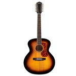 Guild F2512EDLXATB Deluxe 12-String Jumbo Acoustic-Electric Guitar, Antique Sunburst