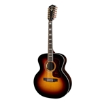 Guild F512EMAPLEATB Jumbo Maple 12-string Acoustic-Electric Guitar w/Case, Antique Sunburst, Previously Owned