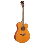 Yamaha FSC-TAVT Transacoustic Acoustic Electric Small Body Cutaway Guitar, Vintage Tint