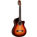 Cordoba FUSIONORCHCECDTDB Orchestra Classical Acoustic Electric Guitar, Cedar/Rosewood, Tear Drop Burst