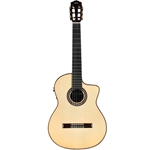 Cordoba GKPRONEGRAWC GK Pro Negra Classical Acoustic Electric Guitar, Solid Spruce/Rosewood, w/ Hardshell Case