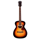 Guild M240ETRBVSB Troubadour Concert Acoustic-Electric Guitar, Vintage Sunburst