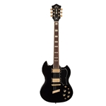 Guild POLARAKIMTHAYILBLK Polara Kim Thayil Signature Electric Guitar, Black