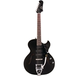 Guild STARFIREIJET90SBK Starfire I Jet 90 Semi - Hollow Body Electric Guitar, Satin Black