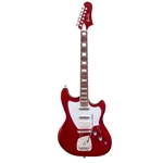 Guild SURFLINERDLXSCR Surfliner Deluxe Solid Body Electric Guitar, Scarlett Red Metallic