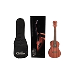 Cordoba UP100UKEPACK UP100 Concert Ukulele Pack, Mahogany, w/ Bag, Tuner, Picks, Book