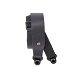 D'Addario 25BAL00 2.5’’ Comfort Leather Auto Lock Guitar / Bass Strap, Black