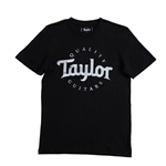 Taylor  15858 Men's Distressed Logo T-Shirt, Black, Large