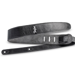 Taylor  4102-25 Strap,Black Leather,Suede Back,2.5" Black Leather,Silver Logo