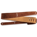 Taylor  4400-25 Suede Embroidered Strap,Chocolate, 2.5"