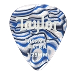 Taylor  80727 Prem 351 Thermex UltraPicks,Blue Swirl, 1.25mm,6-Pack