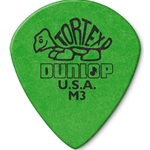 Dunlop  472PM3 TORTEX® Jazz III Sharp Pick, Green, Medium 6/Pack