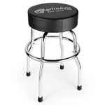 Martin 18N0399 Chrome / Black Barstool, White Logo