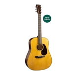 Martin D-18SA Dreadnought Acoustic Guitar - Spruce/Mahogany, Satin w/ Hardshell Case