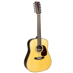 Martin HD12-28 Herringbone Dreadnought 12-String Acoustic Guitar - Spruce/Rosewood w/ Molded Hardshell Case