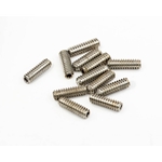 Fender 0040800049 Standard Series Bass Bridge Saddle Height Adjustment Screws - 6-32 X 7/16" Hex - Nickel (12)