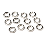 Fender 0053479049 Amplifier Jack Nut - Hex 7/16 - 20 X 1/8 - Nickel