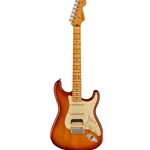 Fender 0113912747 American Professional II Stratocaster Electric Guitar HSS w/Deluxe Molded Case, Sienna Sunburst