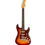 Fender 0177000864 70th Anniversary American Professional II Stratocaster Electric Guitar w/Deluxe Molded Hardshell Case – Inca Silver with Blue Interior, Comet Burst