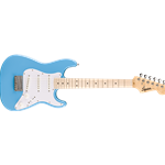 Squier 0370122526 Mini Stratocaster®, Maple Fingerboard, White Pickguard, California Blue