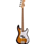 Squier 0370127503 Mini Precision Bass®, Laurel Fingerboard, White Pickguard, 2-Color Sunburst