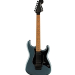 Squier 0370240568 Contemporary Stratocaster® Electric Guitar HH FR - Black Pickguard - Gunmetal Metallic