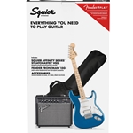 Squier 0372820002 Affinity Series™ Stratocaster® Electric Guitar HSS Pack - Lake Placid Blue w/Gig Bag