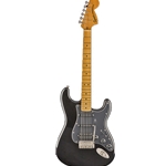 Squier 0374023506 Classic Vibe '70s Stratocaster Electric Guitar HSS, Black