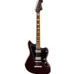 Squier 0377075593 Paranormal Baritone Jazzmaster® HH Electric Guitar, Laurel Fingerboard, Black Pickguard, Oxblood